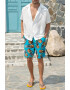 EFAYN.RO Pantaloni scurti de baie tip sort barbati imprimeu ananas amuzant model cool summer uscare rapida EFAYN - Pled.ro