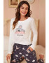 EFAYN.RO Pijama dama set 2 piese bluza maneca lunga si pantalon lung cu imprimeu koala somnoros EFAYN - Pled.ro