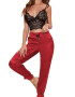 EFAYN.RO Pijama dama set 2 piese bluza tip bustiera si pantaloni lungi EFAYN - Pled.ro