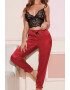 EFAYN.RO Pijama dama set 2 piese bluza tip bustiera si pantaloni lungi EFAYN - Pled.ro