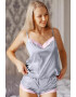 EFAYN.RO Pijama dama sexy set 2 piese maieu si pantalon scurt cu margini roz EFAYN - Pled.ro