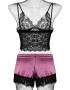 EFAYN.RO Pijama sexy dama set 2 piese top bretele reglabile si pantaloni scurti model mystic love EFAYN - Pled.ro