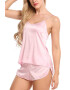 EFAYN.RO Pijama sexy dama set 2 piese top cu bretele si pantaloni scurti model chic casual EFAYN - Pled.ro