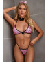 EFAYN.RO Set erotic lenjerie sexy 4 piese sutien chilot tanga papion si cordelusa cu urechi EFAYN - Pled.ro