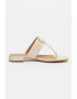 Emporio Armani Papuci flip-flop de piele cu aplicatie logo - Pled.ro