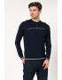 Emporio Armani Pulover din bumbac cu broderie logo - Pled.ro