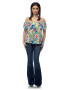 Eranthe 888113269-Bluza multicolora dama model floral - Pled.ro