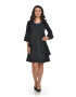 Eranthe 888113282-Rochie Dama Neagra cu volane - Pled.ro