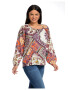 Eranthe 888116061-Bluza Ie Dama Orange si Grena - Pled.ro