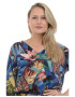 Eranthe 888124548-Bluza Dama Multicolora cu Imprimeu de Toamna - Pled.ro