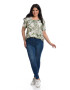 Eranthe 888140575-Bluza Dama Model Floral Verde - Pled.ro