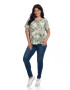 Eranthe 888140575-Bluza Dama Model Floral Verde - Pled.ro