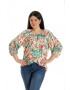 Eranthe 888141923-Bluza Dama Ampla Multicolora cu model Floral - Pled.ro