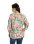 Eranthe 888141923-Bluza Dama Ampla Multicolora cu model Floral - Pled.ro