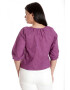 Eranthe 888142601-Bluza Dama IE Violet cu broderie sparta - Pled.ro