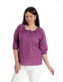 Eranthe 888142601-Bluza Dama IE Violet cu broderie sparta - Pled.ro