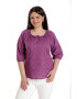 Eranthe 888142601-Bluza Dama IE Violet cu broderie sparta - Pled.ro