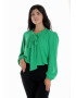 Eranthe 888144255-Bluza Dama cu Maneca lunga Ampla cu Funda Verde - Pled.ro