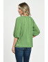 Eranthe 888144279-Bluza Dama tip IE verde cu pictura manuala - Pled.ro