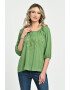 Eranthe 888144279-Bluza Dama tip IE verde cu pictura manuala - Pled.ro