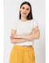 Esprit Tricou crop cu design pointelle - Pled.ro