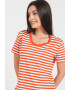 Esprit Tricou cu decolteu rotund si model in dungi - Pled.ro