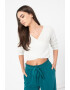 Etam Bluza crop de casa cu striatii - Pled.ro