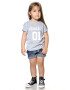 FAMILYSTA® Tricou de bumbac cu imprimeu text - Pled.ro