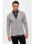 Felix Hardy Cardigan cu fermoar si model torsade - Pled.ro