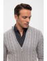 Felix Hardy Cardigan cu fermoar si model torsade - Pled.ro