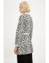 FINN FLARE Cardigan cu animal print si cordon in talie - Pled.ro