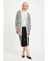 FINN FLARE Cardigan cu animal print si cordon in talie - Pled.ro