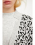 FINN FLARE Cardigan cu animal print si cordon in talie - Pled.ro