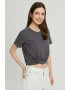 FINN FLARE Tricou crop cu nod frontal - Pled.ro