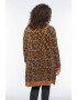 Fiorella Rubino Cardigan pufos cu animal print - Pled.ro