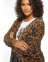 Fiorella Rubino Cardigan pufos cu animal print - Pled.ro