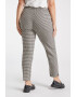 Fiorella Rubino Pantaloni crop cu model houndstooth - Pled.ro