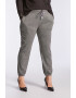 Fiorella Rubino Pantaloni sport cu aspect stralucitor si snur - Pled.ro