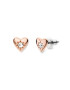 Fossil Cercei Hazel stud hearts JOA00586791 Rose gold - Pled.ro