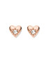 Fossil Cercei Hazel stud hearts JOA00586791 Rose gold - Pled.ro