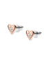 Fossil Cercei Hazel stud hearts JOA00586791 Rose gold - Pled.ro