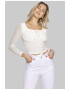 Freshlions Bluza crop cu decolteu patrat - Pled.ro