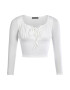 Freshlions Bluza crop cu decolteu patrat - Pled.ro