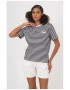 Freshlions Tricou de bumbac organic cu model in dungi - Pled.ro