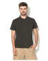 Funky Buddha Tricou polo gri antracit din pique - Pled.ro