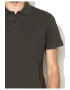 Funky Buddha Tricou polo gri antracit din pique - Pled.ro