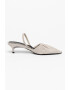 Furla Pantofi slingback de piele cu toc kitten Code Stretch - Pled.ro