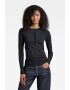 G-Star RAW Bluza din amestec de bumbac organic cu fenta scurta cu nasturi - Pled.ro