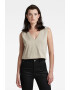 G-Star RAW Top crop de bumbac organic cu logo Boxy - Pled.ro