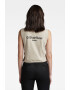 G-Star RAW Top crop de bumbac organic cu logo Boxy - Pled.ro